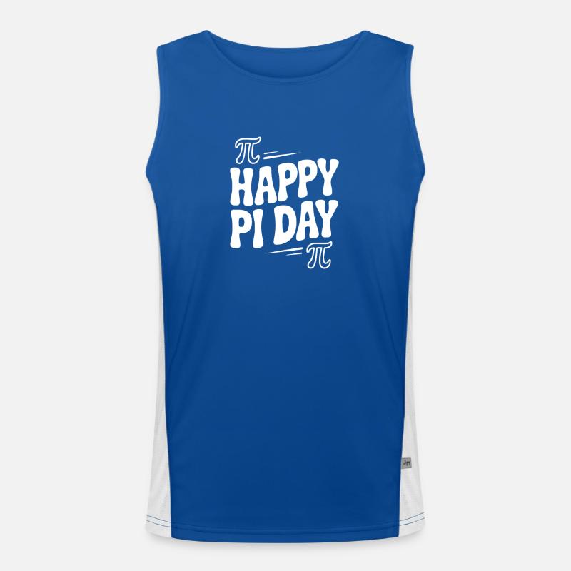 Frohen Pi Tag Funktionelles Kontrast-Tank Top für Männer 