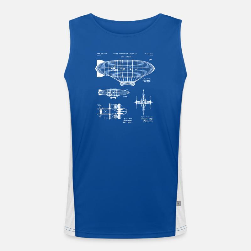 Esquisse du plan Zeppelin Débardeur respirant contrasté Homme 