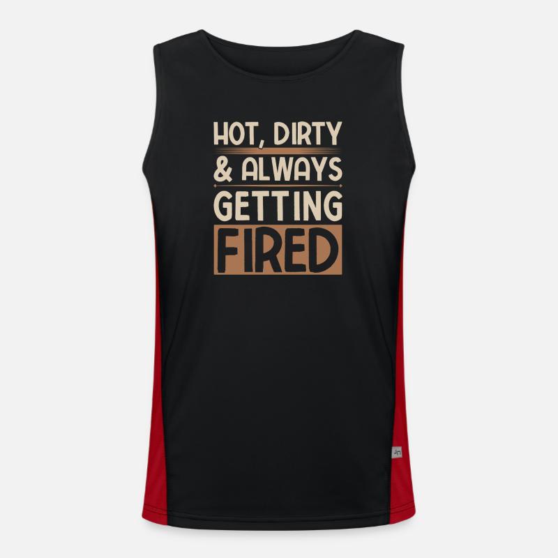 Gifts For Pottery Makers Getting Fired Pottery Funktionelles Kontrast-Tank Top für Männer 