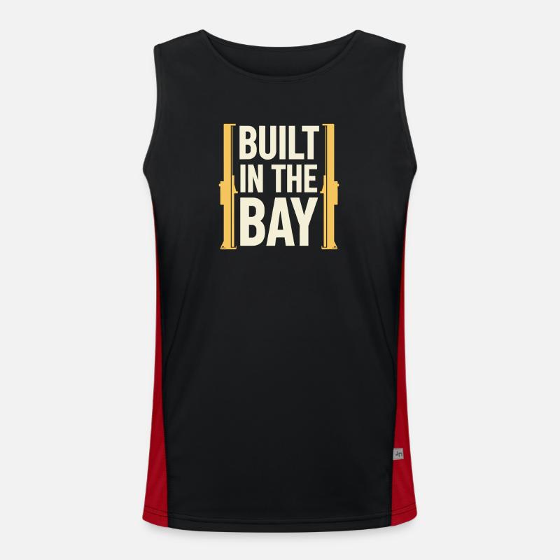 Mechanic apprentice Mechanic workshop apprentice - Men's Functional Contrast Tank Top  - black/red