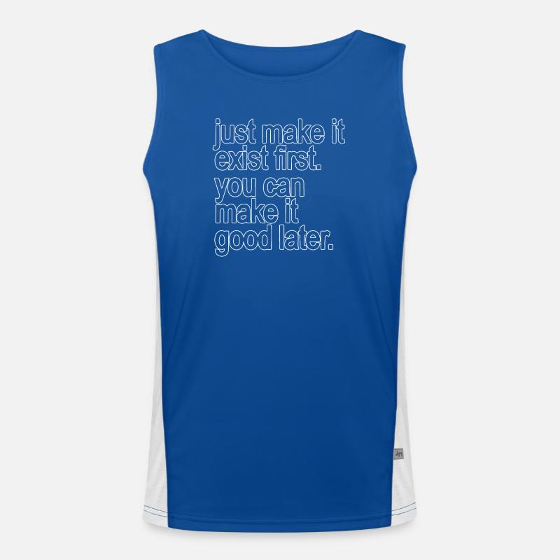 just make it exist first. you can make it good... Funktionelles Kontrast-Tank Top für Männer 