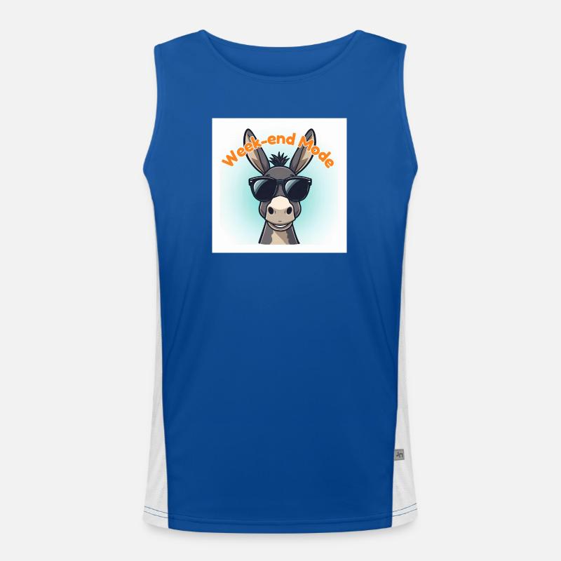 Âne Week-end Mode Débardeur respirant contrasté Homme 