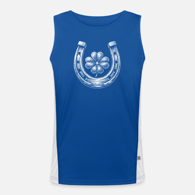 Glücksbringer  Funktionelles Kontrast-Tank Top für Männer 
