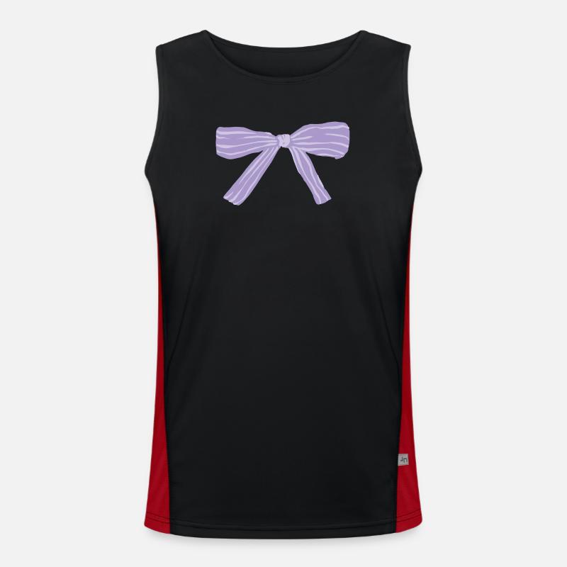 Nastro di lavanda Canotta sportiva da uomo in contrasto cromatico 