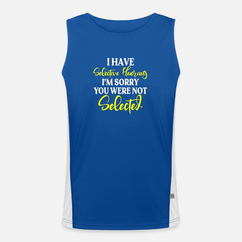 Selective Hearing Not Selected Men's Functional Contrast Tank Top 