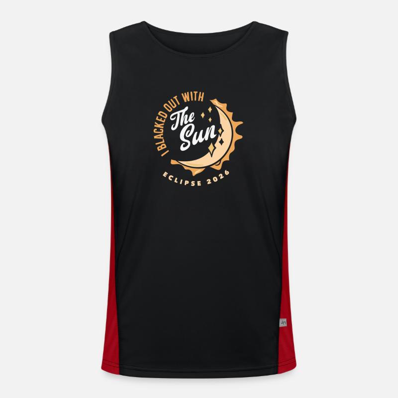 Solar eclipse 2026, August 12 Men's Functional Contrast Tank Top 