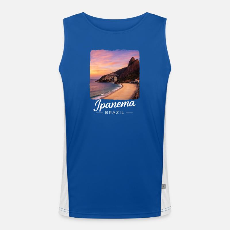 Ipanema, Brazil Men's Functional Contrast Tank Top 