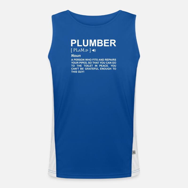 Définition du plombier Débardeur respirant contrasté Homme 