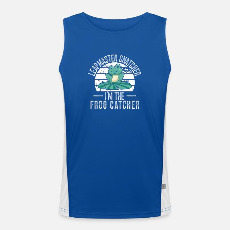 Frog Catcher Leapmaster Snatcher Frog Funktionelles Kontrast-Tank Top für Männer 