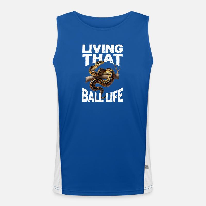 Python roi Serpents Amateurs de terrarium Python Débardeur respirant contrasté Homme 