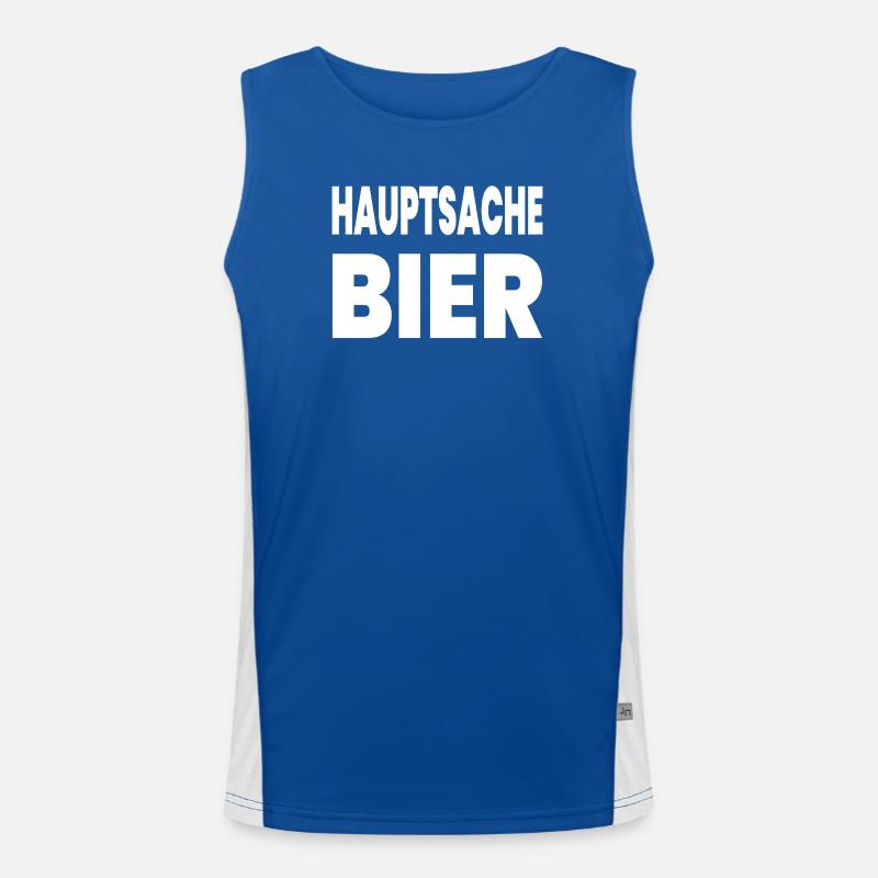 Bier Funktionelles Kontrast-Tank Top für Männer 