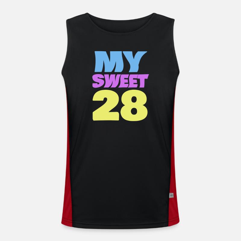 28 Men's Functional Contrast Tank Top 