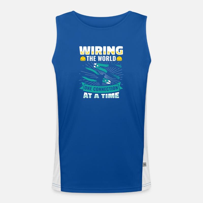 Electrician, Electronics Technician, Electrician Men's Functional Contrast Tank Top 