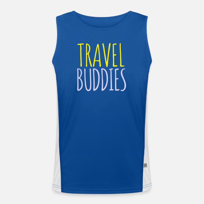 Reisefreunde  Funktionelles Kontrast-Tank Top für Männer 