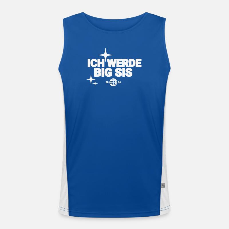 Ich Werde Big Sis Funktionelles Kontrast-Tank Top für Männer 