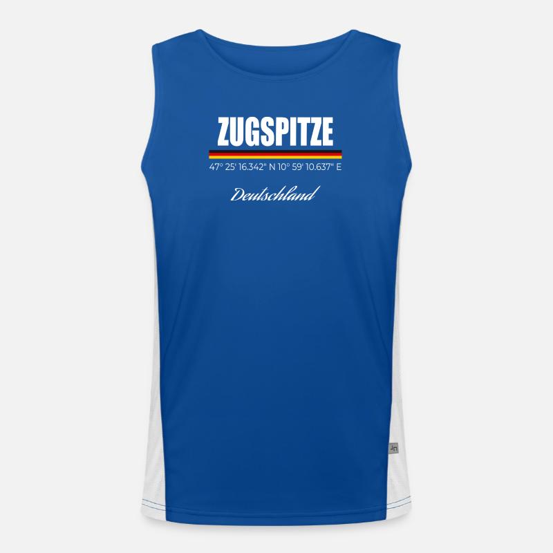 Zugspitze Funktionelles Kontrast-Tank Top für Männer 