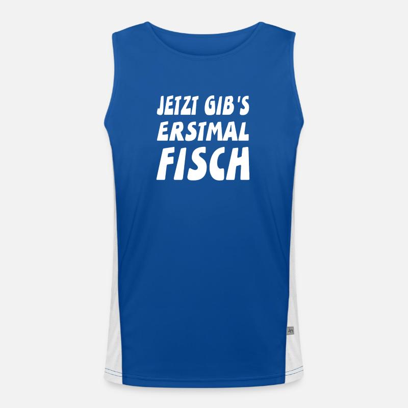 Fisch Funktionelles Kontrast-Tank Top für Männer 