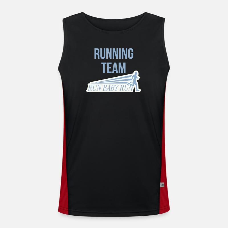 Équipe de course Débardeur respirant contrasté Homme 