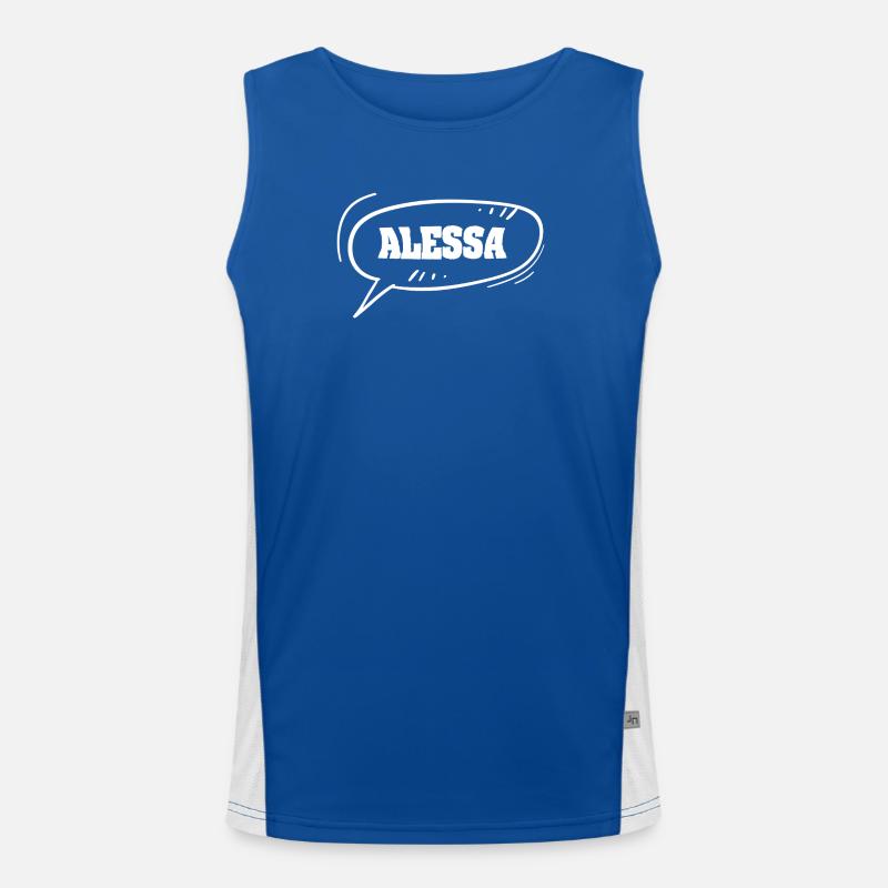 Comic Alessa Funktionelles Kontrast-Tank Top für Männer 