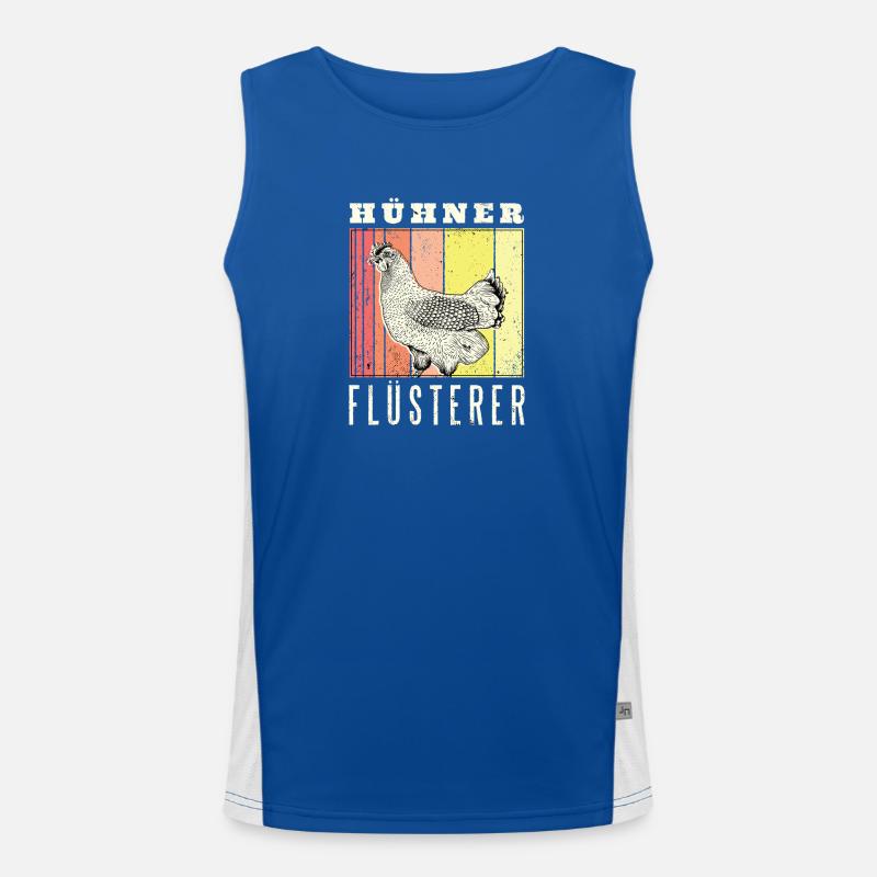 Hühner Flüsterer Funktionelles Kontrast-Tank Top für Männer 