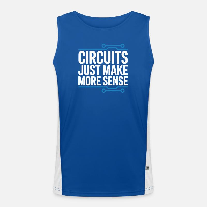Schaltkreise Machen Technik Sinnvoller Funktionelles Kontrast-Tank Top für Männer 