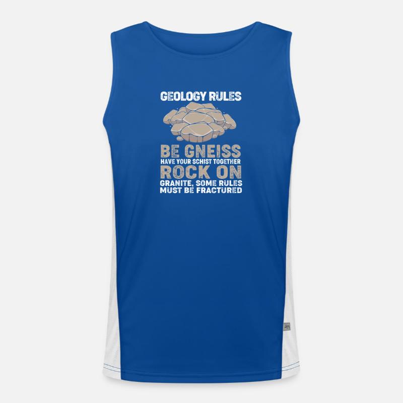 Geology Archaeology Men's Functional Contrast Tank Top 