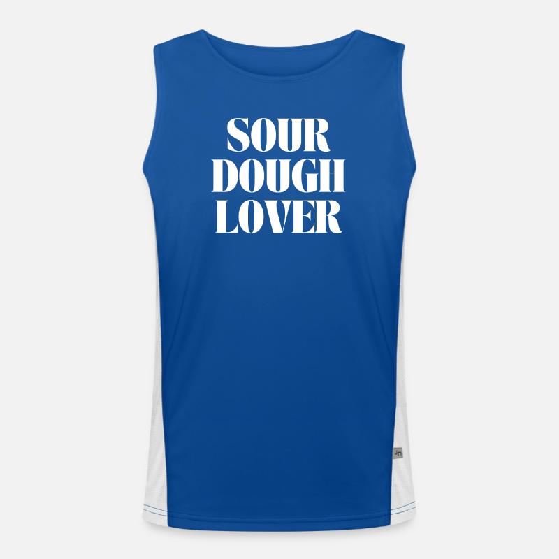 sour dough lover Men's Functional Contrast Tank Top 