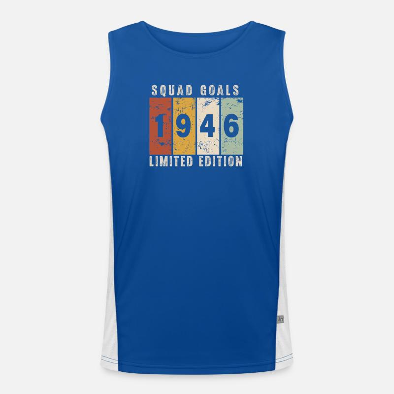Anniversary 1946 - 80 years Men's Functional Contrast Tank Top 