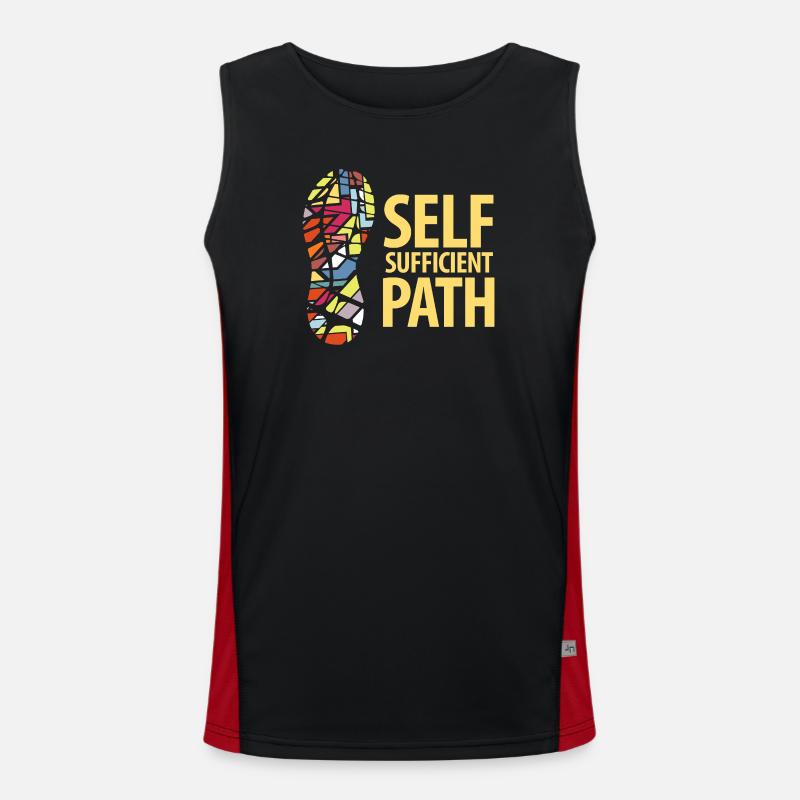  Self Sufficient Path Men's Functional Contrast Tank Top 