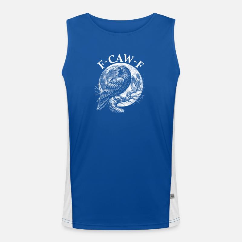 FCawF Grumpy Crow Sarkasmus Vogel Wortspiel Humor Funktionelles Kontrast-Tank Top für Männer 