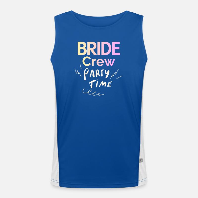 Bride Crew Funktionelles Kontrast-Tank Top für Männer 