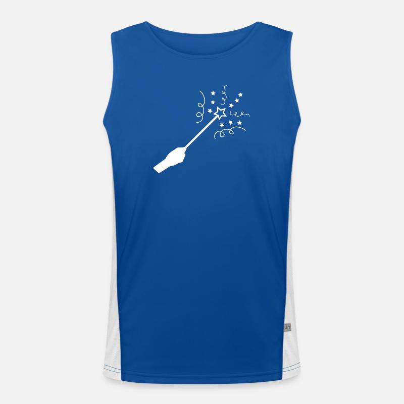 Star Magic Wand Men's Functional Contrast Tank Top 