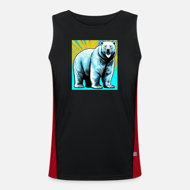 Eisbär Funktionelles Kontrast-Tank Top für Männer 