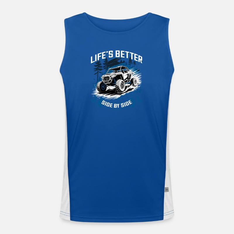 UTV Off Road 4 Wheeler Side by side Men's Functional Contrast Tank Top 