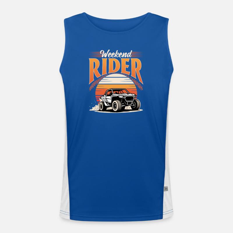 UTV Off Road 4 Wheeler Side by side Men's Functional Contrast Tank Top 