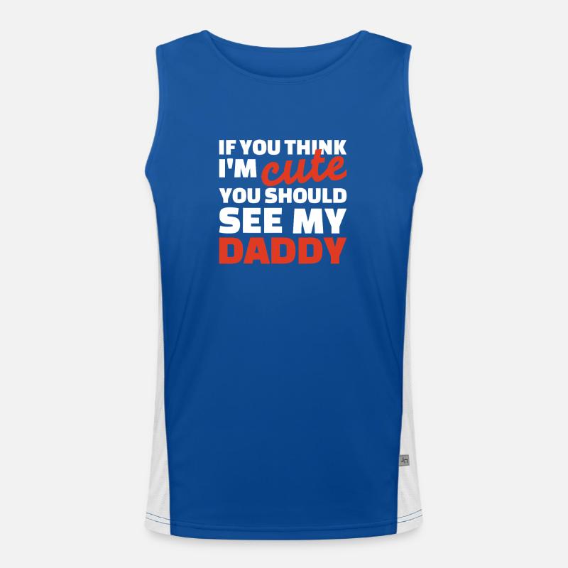 Daddy Cute Bold Typography T-Shirt Funktionelles Kontrast-Tank Top für Männer 