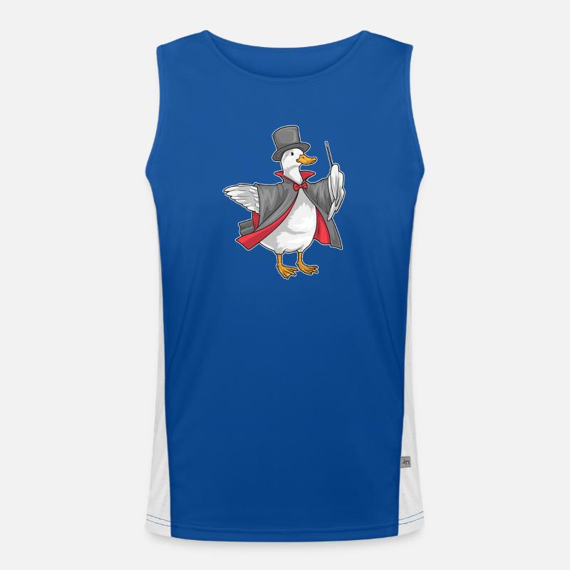 Duck Wizard Wand Men's Functional Contrast Tank Top 
