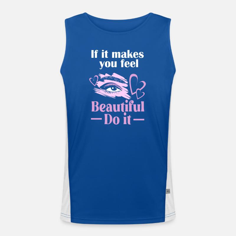 Make-up Cosmetics Beautician Microblading Men's Functional Contrast Tank Top 