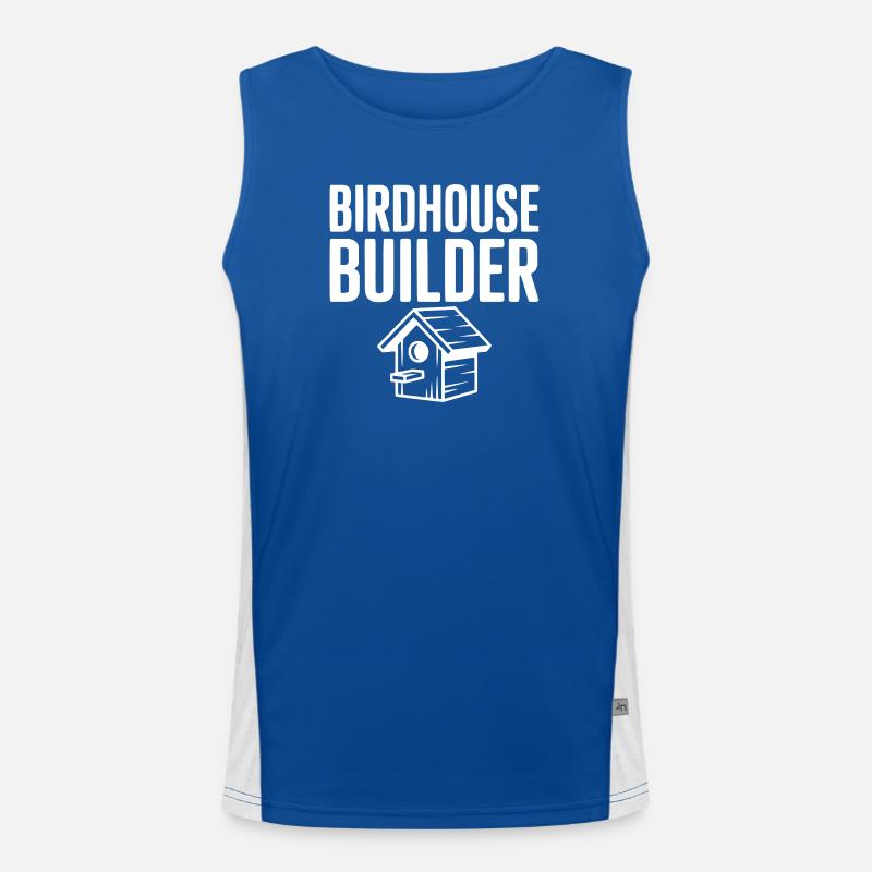 Constructeur de maisons à oiseaux Débardeur respirant contrasté Homme 