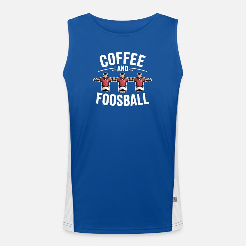 Table Soccer Evolution Funny Foosball Foosball Men's Functional Contrast Tank Top 