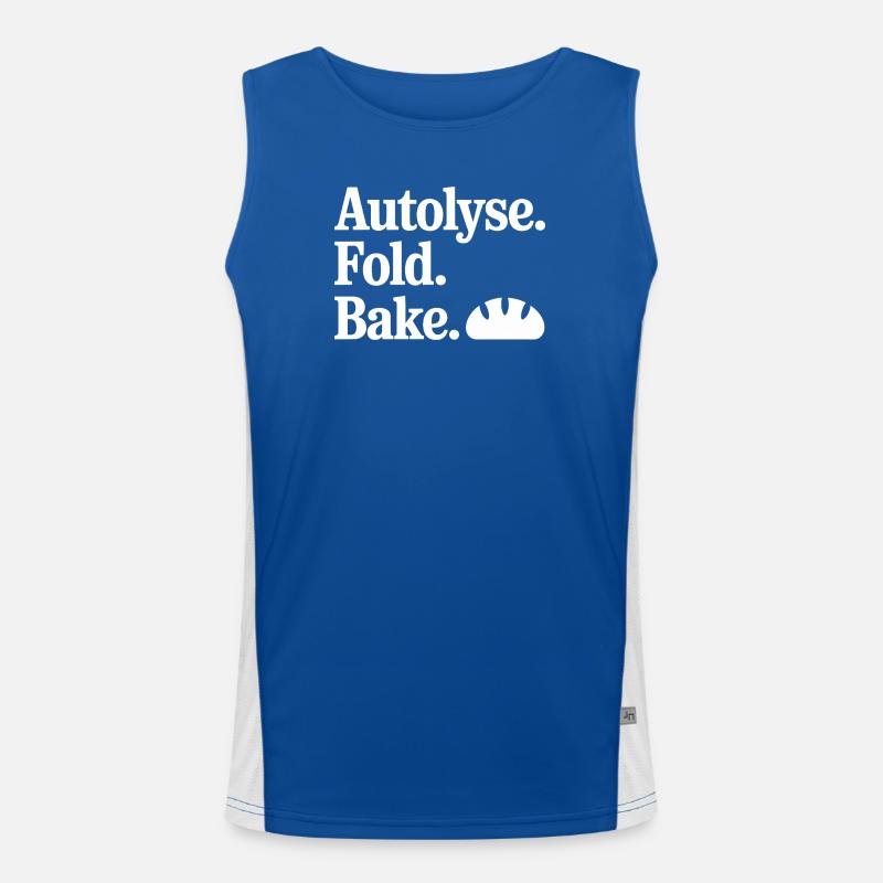 Autolyse Fold Bake Croissant Funktionelles Kontrast-Tank Top für Männer 