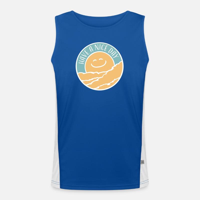 Have A Nice Day Lustig Sarkastischer Spruch Nett Funktionelles Kontrast-Tank Top für Männer 