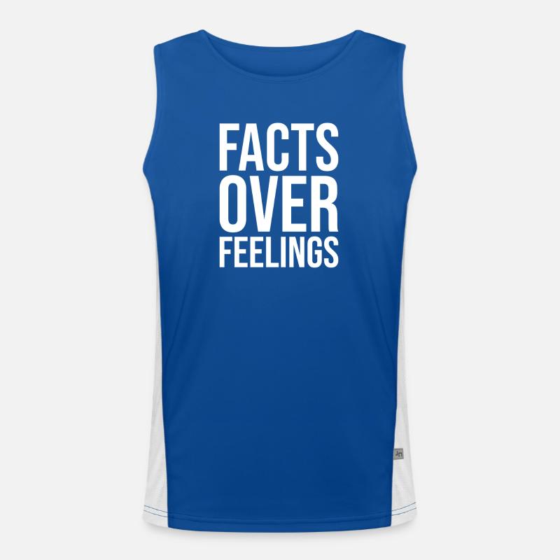 Les faits avant les sentiments Débardeur respirant contrasté Homme 