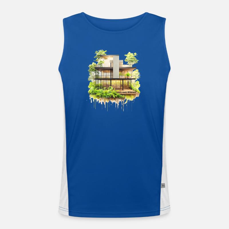 Luxury Meets Wilderness Men's Functional Contrast Tank Top 
