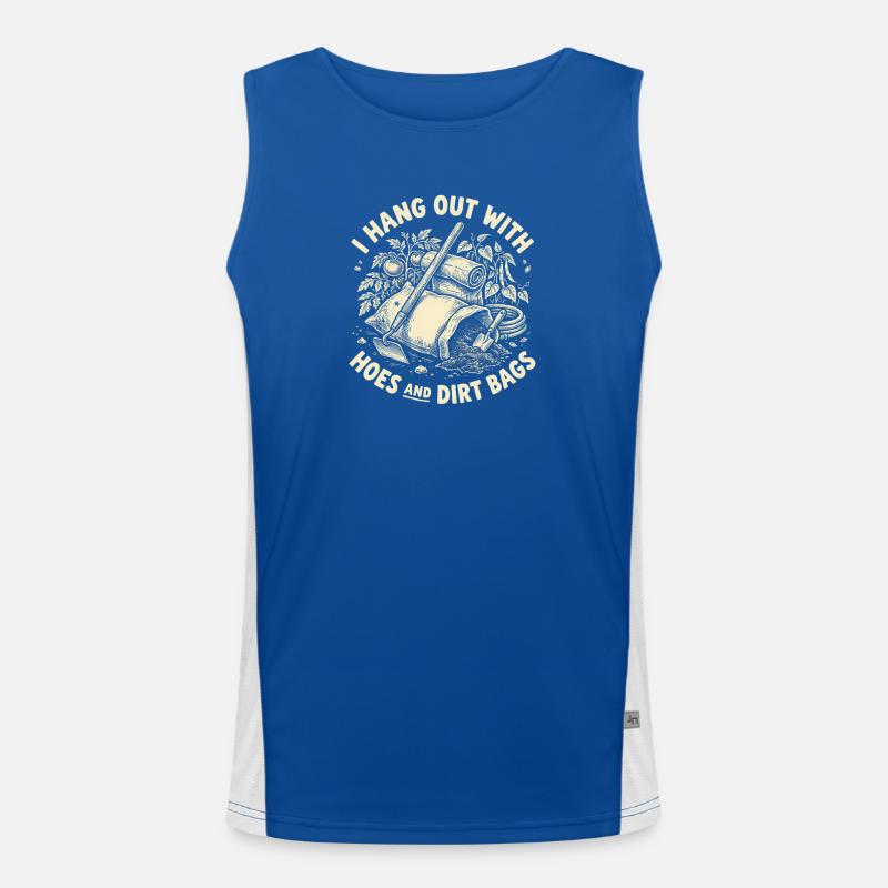 Ich verbringe Zeit mit Hacken und Drecksäcken beim Funktionelles Kontrast-Tank Top für Männer 