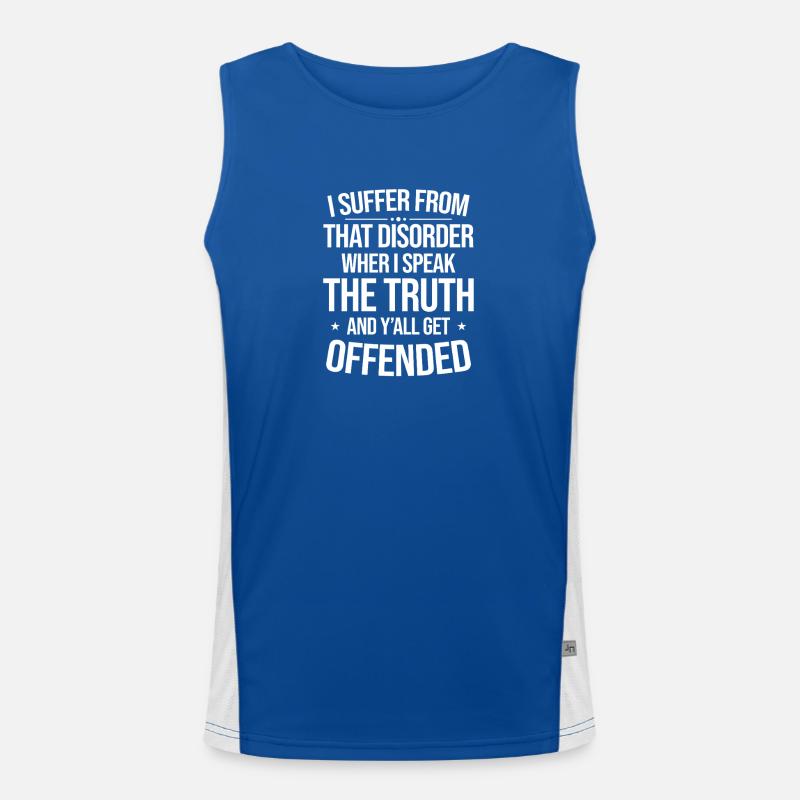 Offended by Honesty Men's Functional Contrast Tank Top 