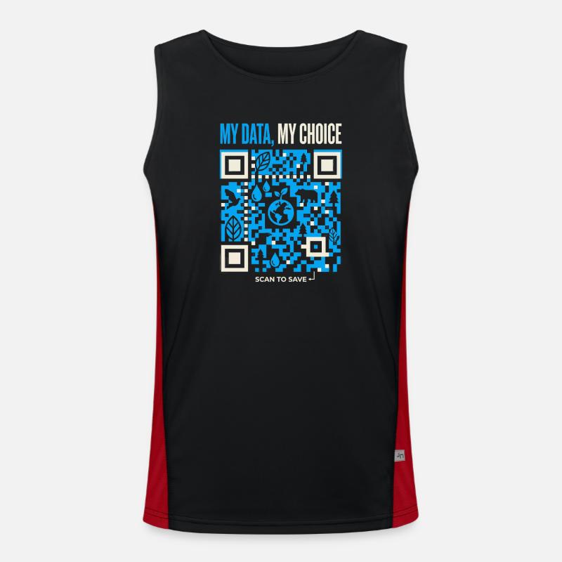 My Data My Choice Men's Functional Contrast Tank Top 