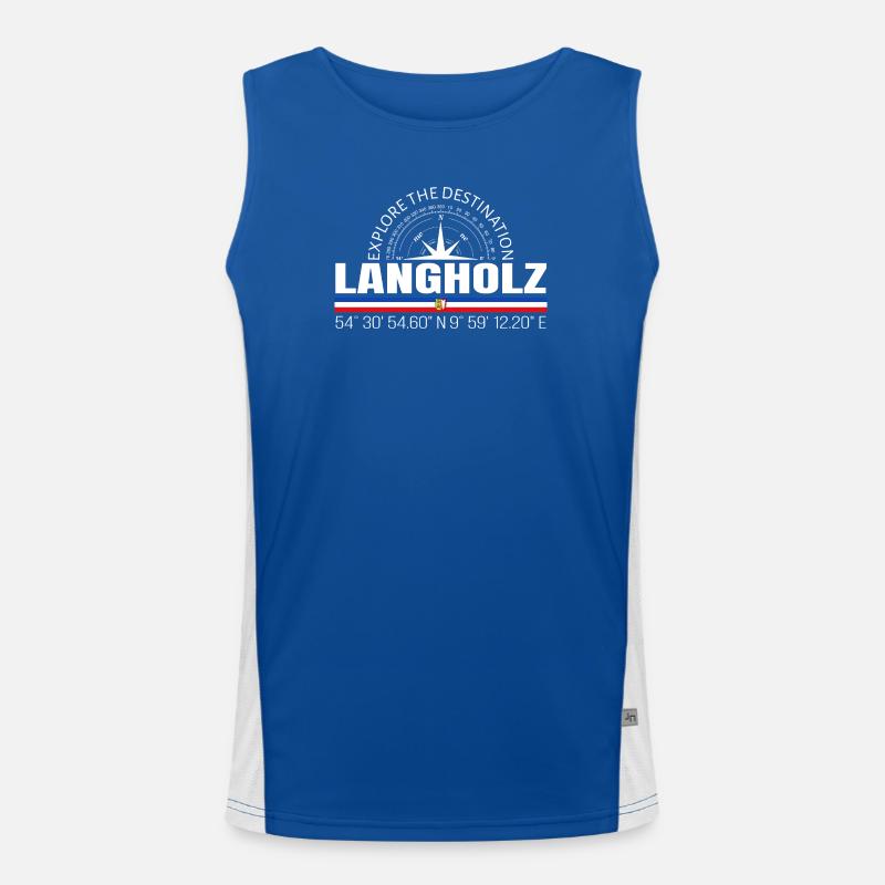 Long timber Men's Functional Contrast Tank Top 