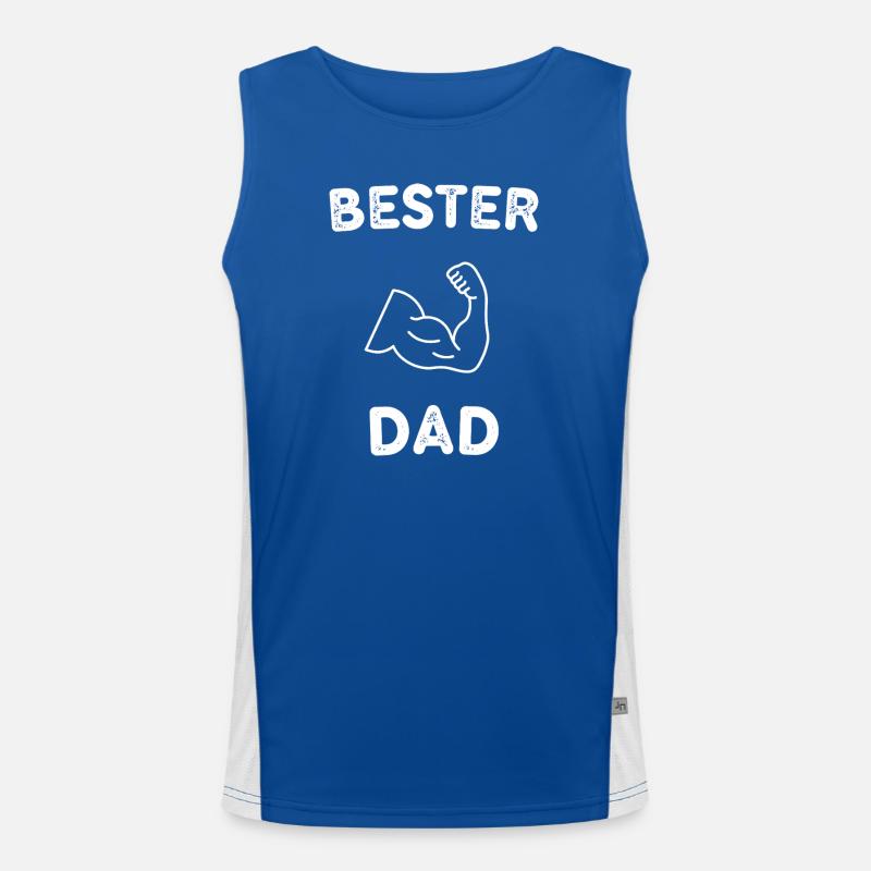 Bester Dad Funktionelles Kontrast-Tank Top für Männer 