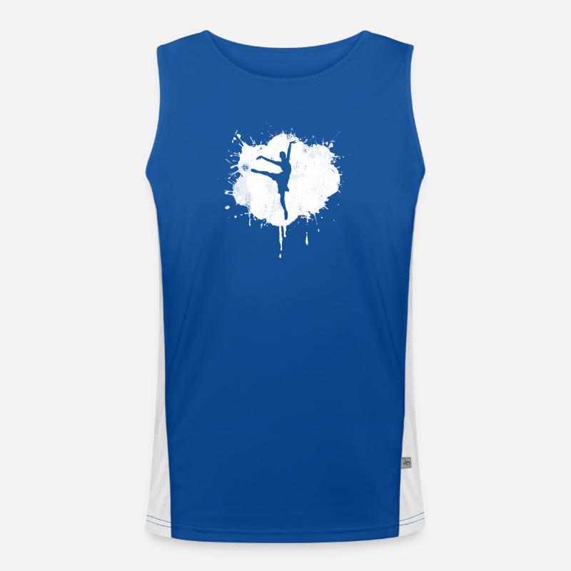 Ballet Dancer Sketch Men's Functional Contrast Tank Top 